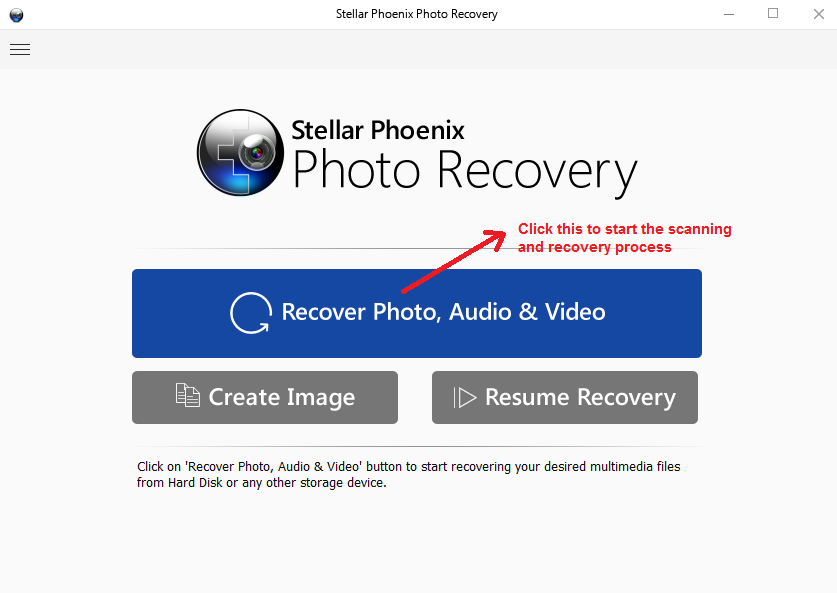 stellar photo recovery recovery